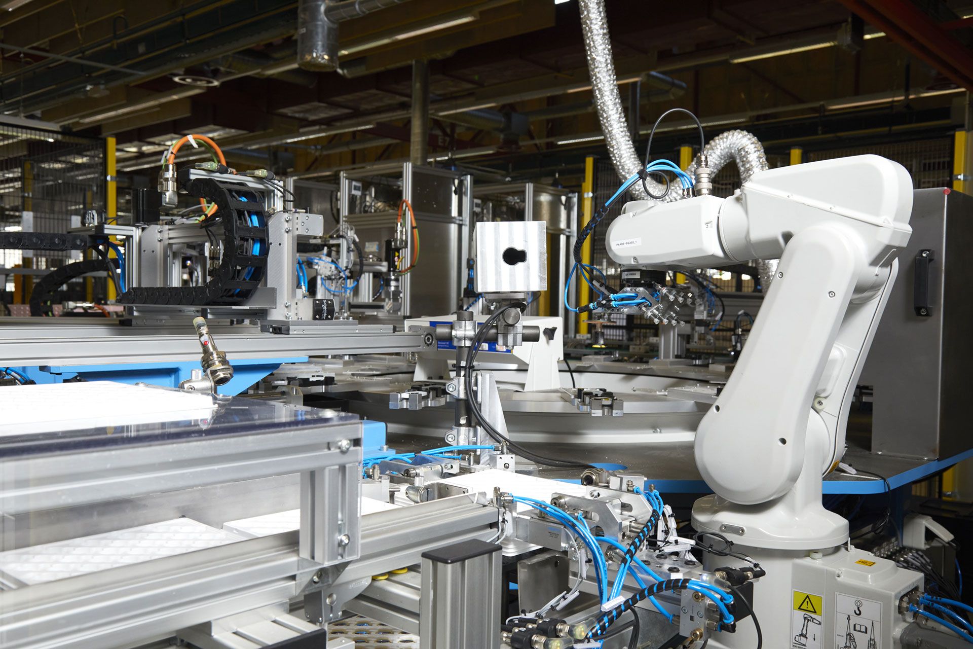 A machine in the Kapsch Components factory used for electronic manufacturing services.