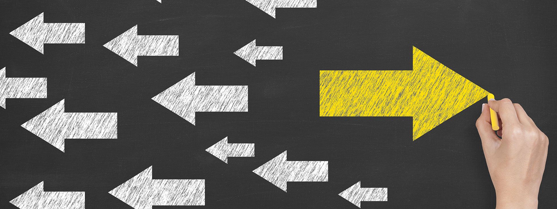 Yellow rectangular shape amidst a row of arrows on the Compliance Reporting System webpage.